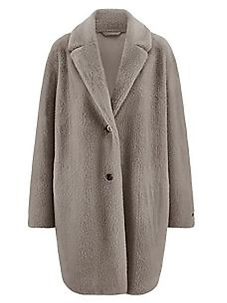 White Label Langmantel aus kurzem Webpelz in edler Seal-Optik günstig online kaufen