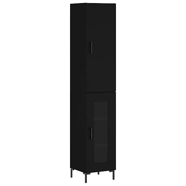 vidaXL Highboard Highboard Schwarz 34,5x34x180 cm günstig online kaufen