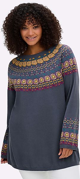 Sheego Jacquardpullover "Pullover" günstig online kaufen