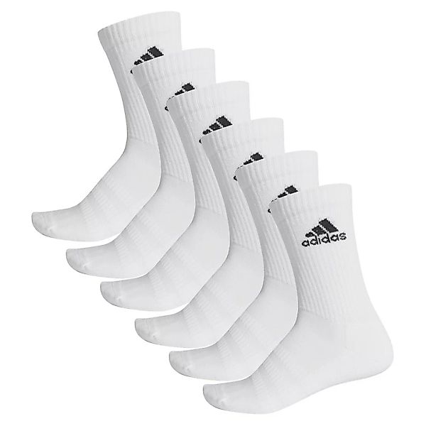 Adidas Cushion Crew Socken 6 Paare EU 52-54 White / White / White / White günstig online kaufen
