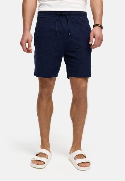 Indicode Chinoshorts INAlizzo aus Seersucker-Material für günstig online kaufen