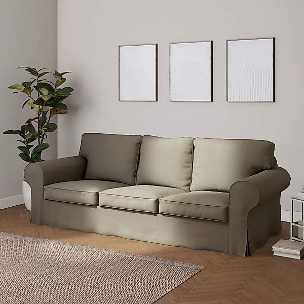 Bezug für Ektorp 3-Sitzer Schlafsofa, ALTES Modell, beige-grau, Sofahusse E günstig online kaufen