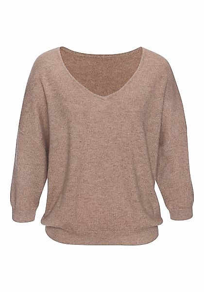 LASCANA Kaschmirpullover, mit V-Ausschnitt günstig online kaufen