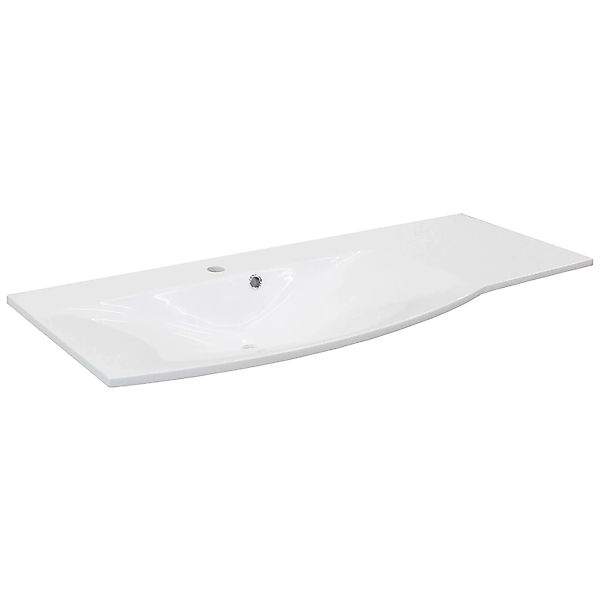 Fackelmann Waschbecken 115 cm Lugano,inks Weiß günstig online kaufen