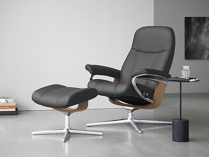 Stressless Relaxsessel "Consul" mit Cross Base, Größe S, M & L, Holzakzent günstig online kaufen