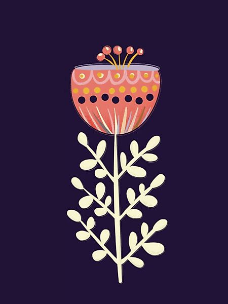 Poster / Leinwandbild - Single Flower On Dark Background günstig online kaufen