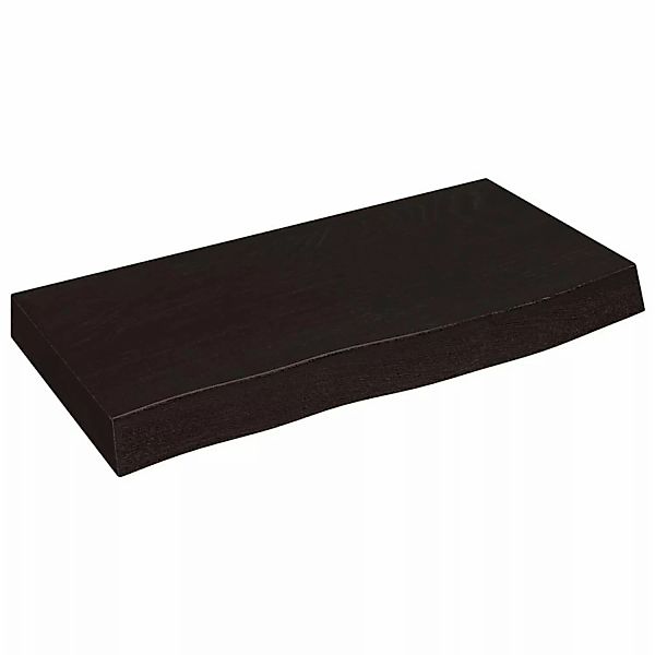 vidaXL Waschtischplatte Dunkelgrau 60x30x6 cm Massivholz Behandelt günstig online kaufen