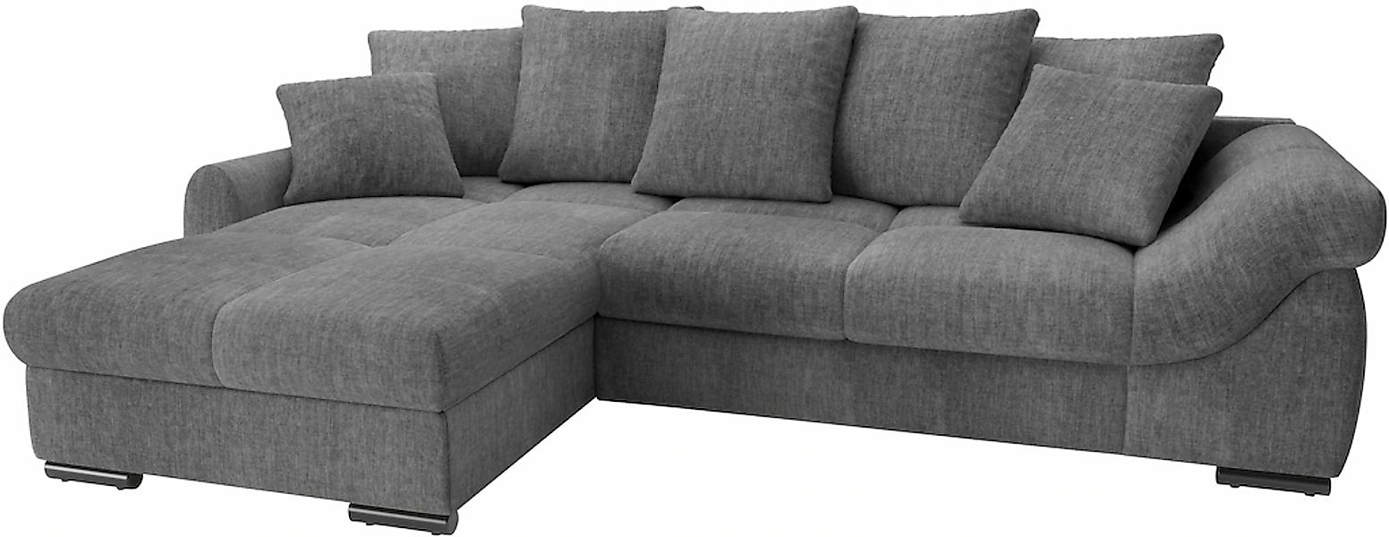 Mr. Couch Ecksofa "Livorno L-Form", inkl. Hochschläfer-Bettauszug, XL-Bettk günstig online kaufen