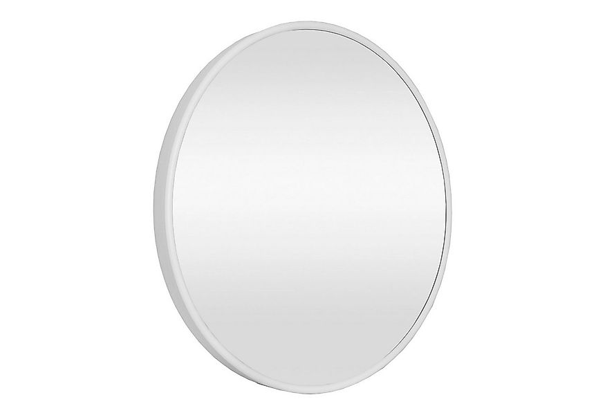 en.casa Wandspiegel, »Ordona« Hängespiegel Ø50cm Weiß, matt günstig online kaufen
