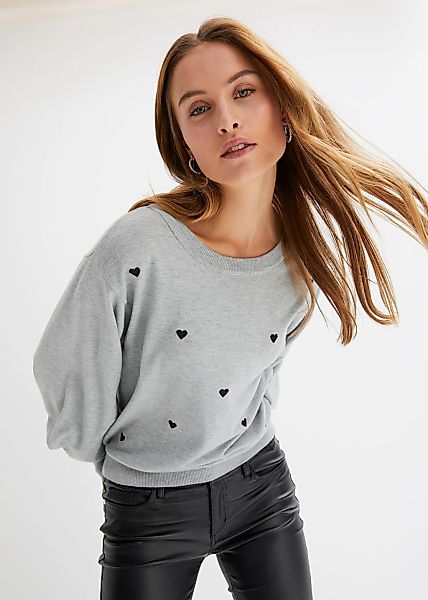 bonprix Strickpullover "Feinstrickpullover aus Viskose-Mix" aus Viskose-Mix günstig online kaufen