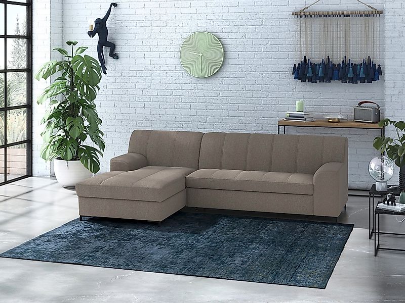 INOSIGN Ecksofa "Balme L-Form" Inkl. Zierkissen, wahlweise mit Bettfunktion günstig online kaufen