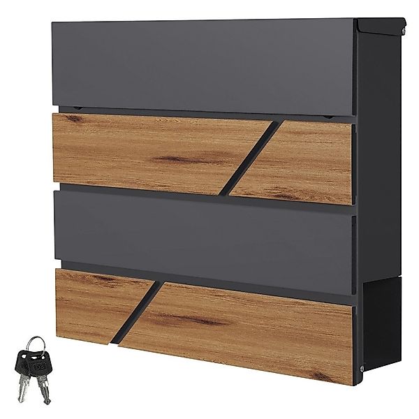 ML-DESIGN Briefkasten Postkasten mit Zeitungsfach, abschließbar günstig online kaufen