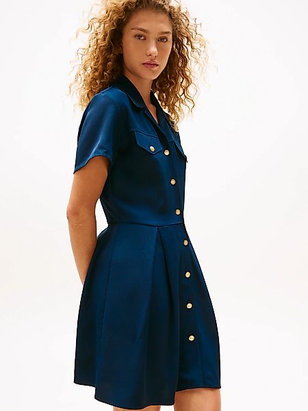Tommy Hilfiger Hemdblusenkleid "VIS TWILL S/S F&F MINI DRESS" günstig online kaufen