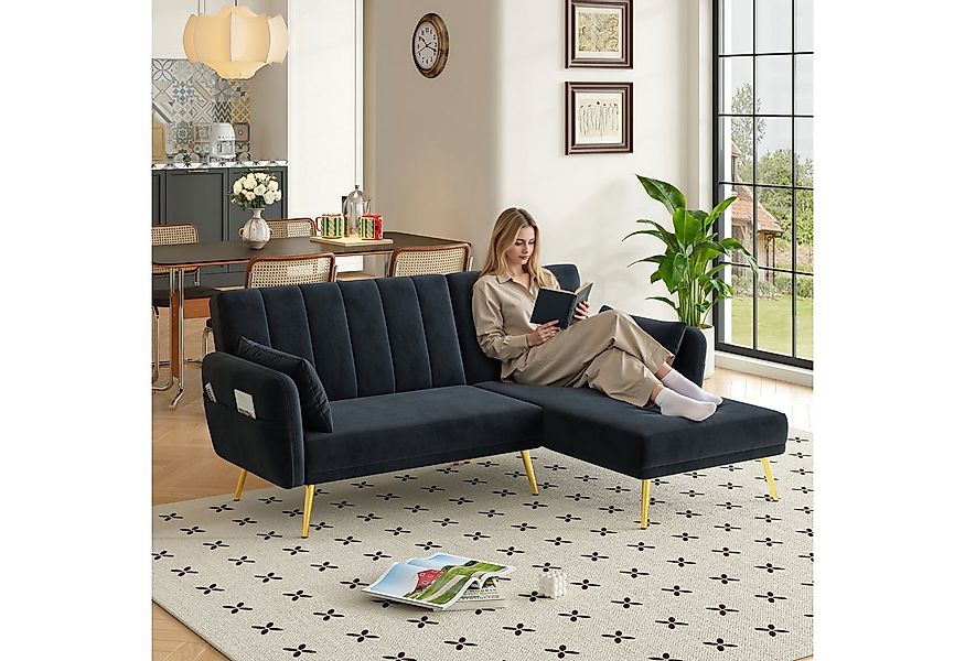 i@home Schlafsofa Klappsofa,L-förmiges Sofa,Ecksofa, mit Relaxfunktion,scha günstig online kaufen