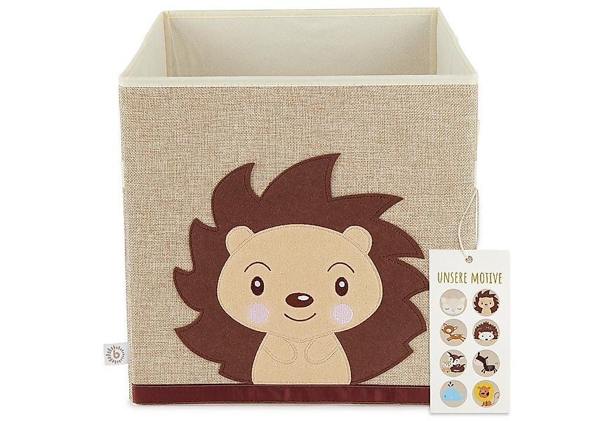 BIECO Spielzeugtruhe Aufbewahrungsbox Kinder Igel 36L faltbar 33x33 Kallax günstig online kaufen