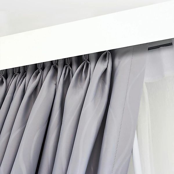 SN DECO GROUP Gardinenschiene "Vorhangschiene SH mit Blende" 1 läufig-läufi günstig online kaufen