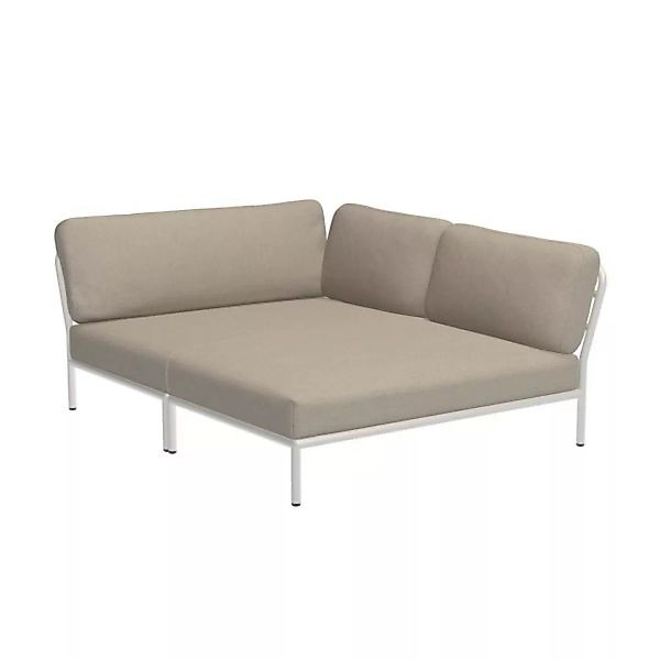 LEVEL Outdoor Eck-Sofa Lounge-Modul 5 Asche Weiß Rechts günstig online kaufen