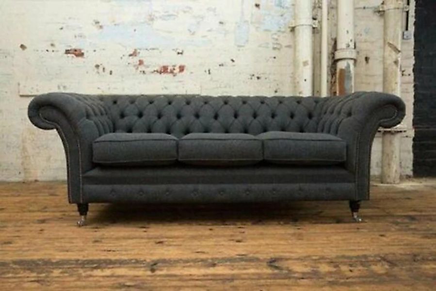 JVmoebel Chesterfield-Sofa, XXL Sofa 3 Sitzer Couch Chesterfield Polster Si günstig online kaufen