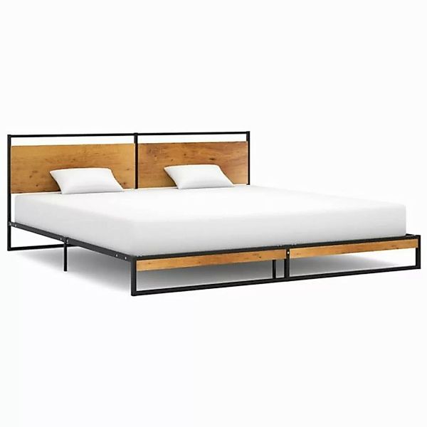 furnicato Bettgestell Bett Metall 200x200 cm (1-tlg) günstig online kaufen