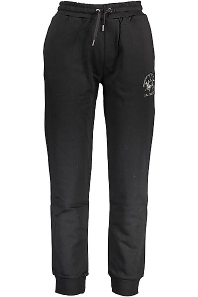 La Martina 5-Pocket-Hose Elegante schwarze Herren-Sporthose günstig online kaufen
