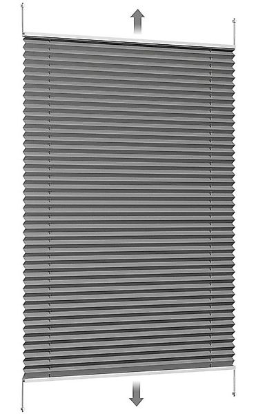 Sekey Plissee Sonnenschutzrollo ohne Bohren Verspannt Blickdicht Lichtschut günstig online kaufen