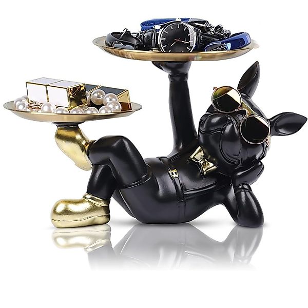 SURFOU Dekoschale Bulldogge Skulptur Deko Schlüssel günstig online kaufen