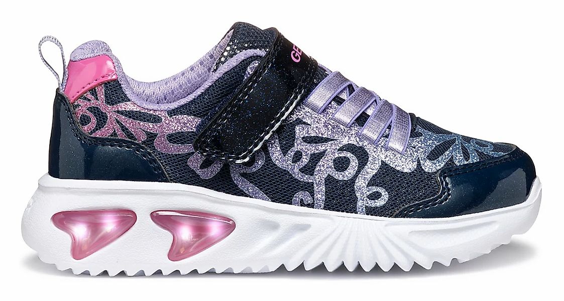 Geox Sneaker "J ASSISTER GIRL Blinkschuh", Klettschuh mit bunt glitzerndem günstig online kaufen