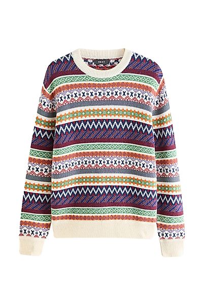 Next Norwegerpullover Regular Fit Rundhalspullover mit günstig online kaufen