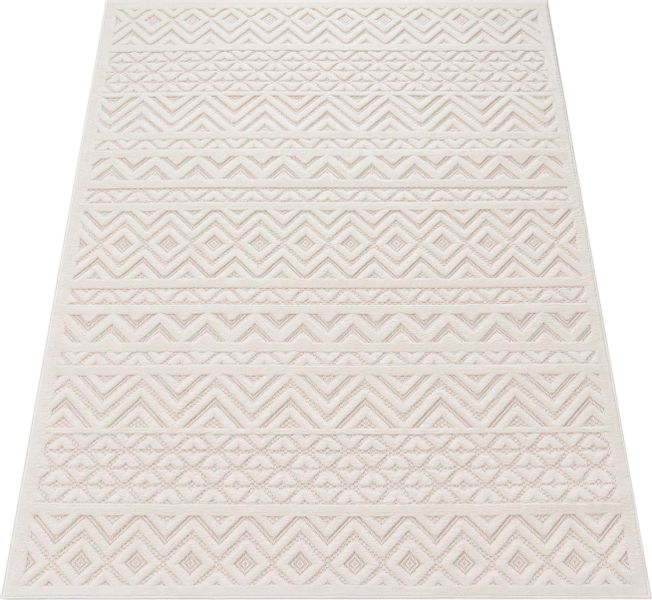 Paco Home Teppich "Livorno 673" rechteckig 14 mm Höhe Uni-Farben, Scandi, R günstig online kaufen