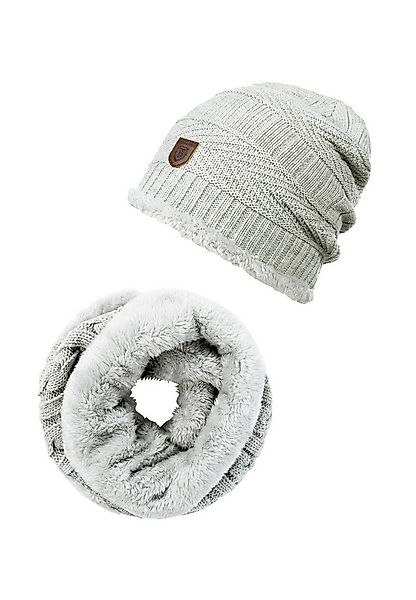 Indicode Strickmütze Herren Siracusa Strickmütze Herrenmütze Set (2-St) Set günstig online kaufen