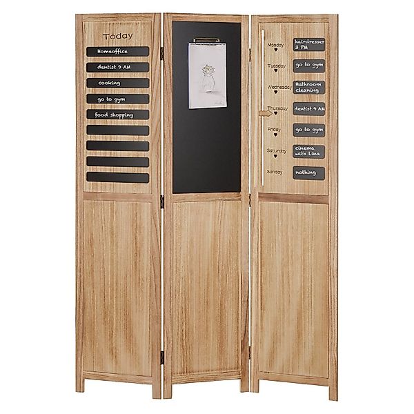 Homestyle4u Paravent Raumteiler Raumtrenner Wochenplaner Holz günstig online kaufen