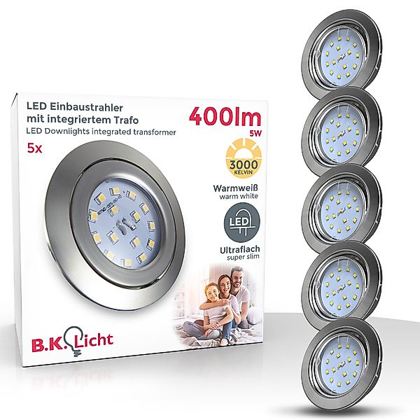 B.K.Licht LED Einbaustrahler 5er-10er Set Einbauleuchten günstig online kaufen