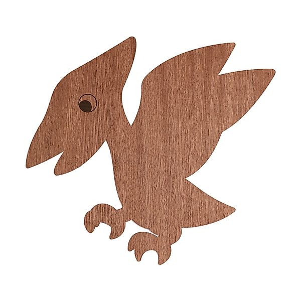 WANDStyle Wanddeko aus Holz Dino Flugsaurier 32,8 x 30 cm in der Farbe Maha günstig online kaufen