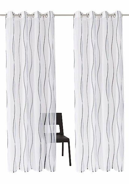 my home Gardine Dimona, Ösen (2 günstig online kaufen