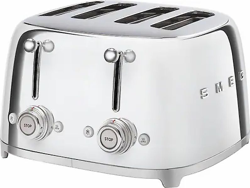 Smeg Toaster »TSF03SSEU«, 4 kurze Schlitze, 3000 W günstig online kaufen