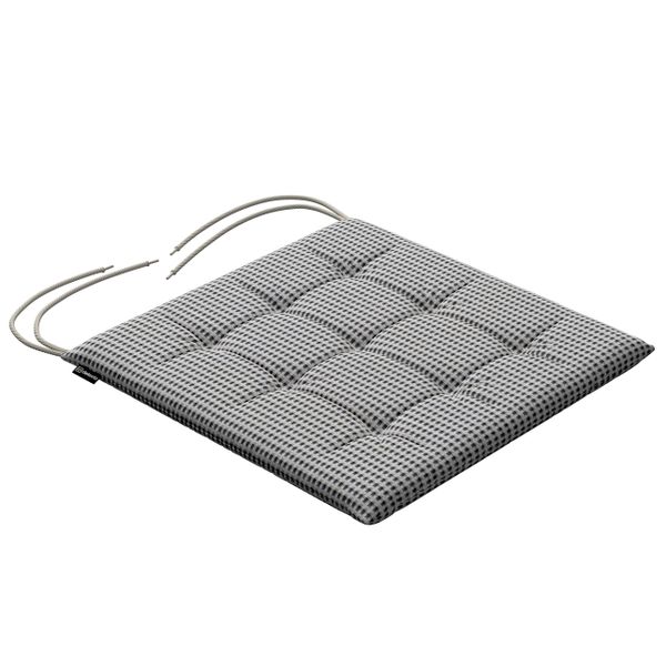 Stuhlkissen Jonas mit Bindeschnur, schwarz-beige, 40 x 40 x 3,5 cm, Living günstig online kaufen