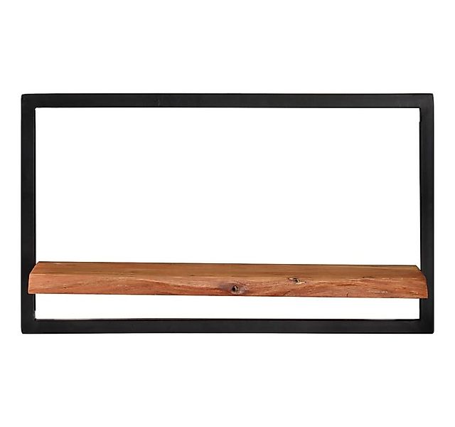 vidaXL Wandregal, Regale 2 Stk. 60x25x35 cm Massivholz Akazie und Stahl günstig online kaufen