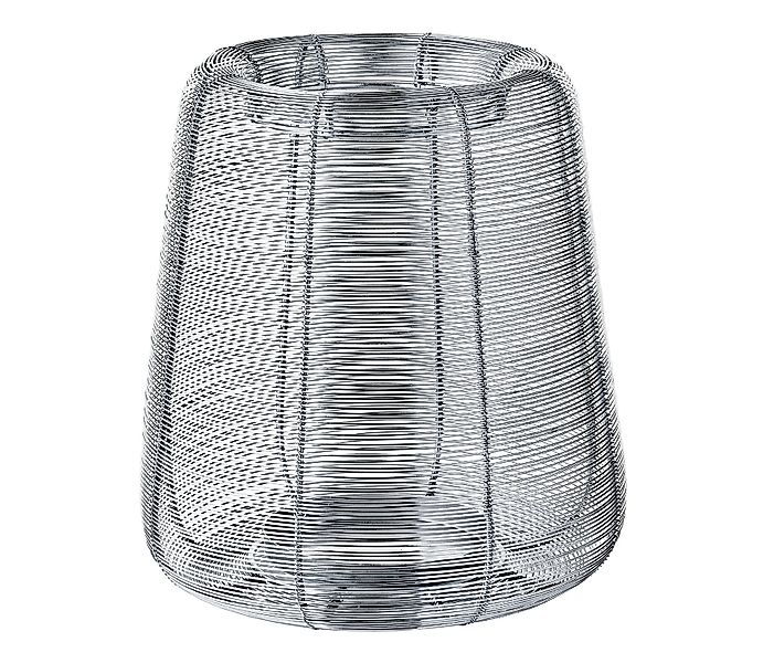 EDZARD Windlicht Kurt, Silber-Optik, Edelstahl, vernickelt, günstig online kaufen