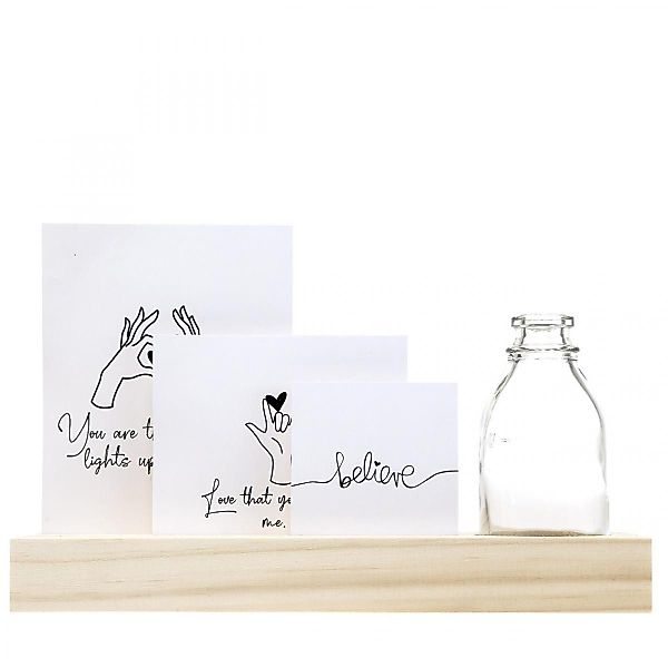 Viana Dekofigur Kartenhalter Holz Fotohalter mit günstig online kaufen