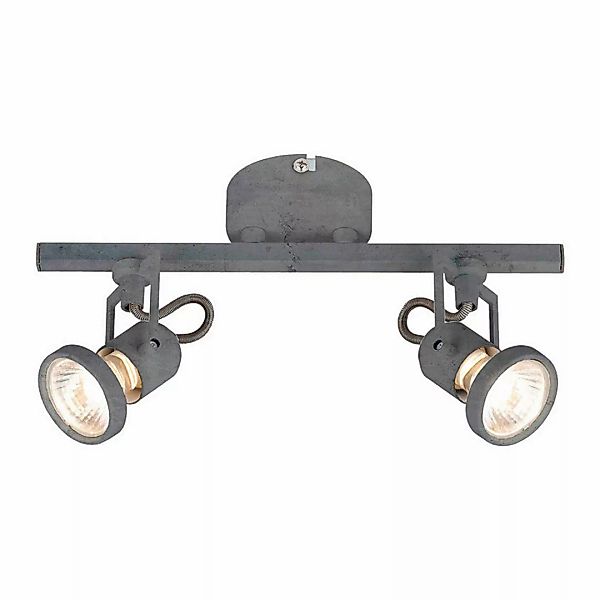 SPOT Light Spotbalken 2727232 Beton Metall B/H/T: ca. 28x15x8 cm GU10 2 Bre günstig online kaufen