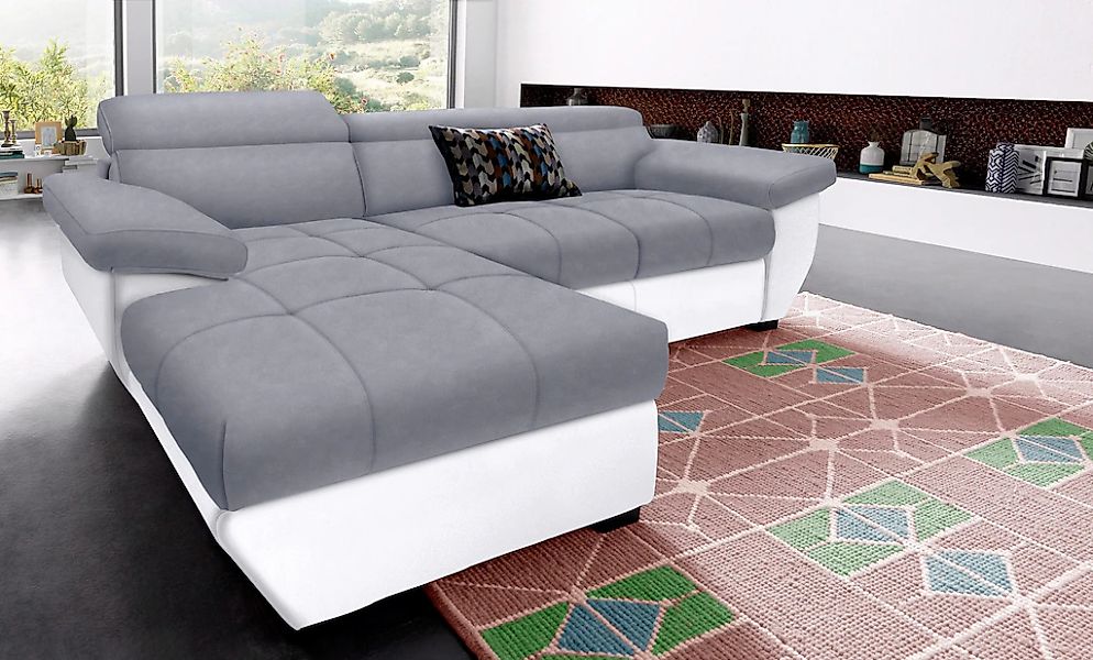 COTTA Ecksofa "Speedway L-Form", mit Kopfteilverstellung, wahlweise mit Bet günstig online kaufen