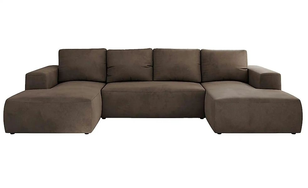 Wohnlandschaft mit Schlaffunktion Trentino ¦ braun ¦ Maße (cm): B: 334 H: 9 günstig online kaufen