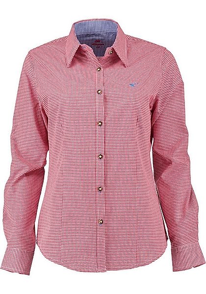 OS Trachten Trachtenbluse Ututu Langarmbluse mit Hirsch-Stickerei auf der B günstig online kaufen