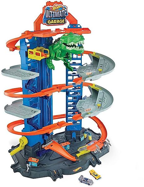 Hot Wheels Looping HOT WHEELS Autorennbahn Megacity Parkgarage mit T-Rex-An günstig online kaufen