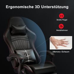GTPLAYER Gaming-Stuhl ergonomischer Bürostuhl mit HIFI günstig online kaufen