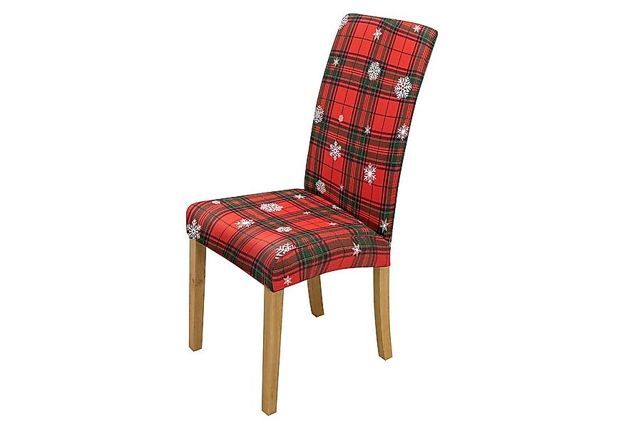 Qelus Stuhlhusse Stuhlhusse Stretch Stuhlhussen Weihnachtsmann Druck 2er/4e günstig online kaufen