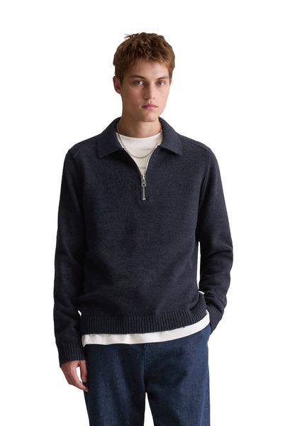Marc O'Polo DENIM Langarm-Poloshirt aus Bio-Baumwolle günstig online kaufen
