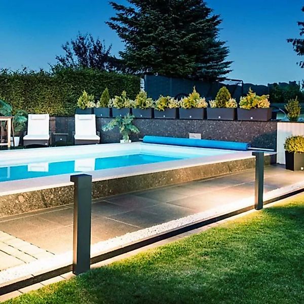 LED Wegeleuchte L-Line in Anthrazit und Weiß-satiniert 7W 530lm IP65 800mm günstig online kaufen