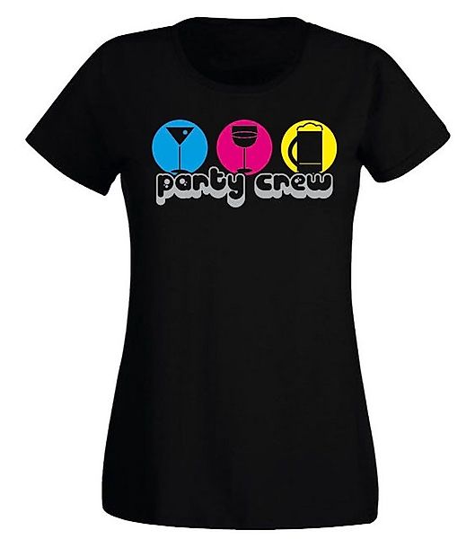 G-graphics T-Shirt Damen T-Shirt - Party Crew perfekt für den nächsten Mäde günstig online kaufen