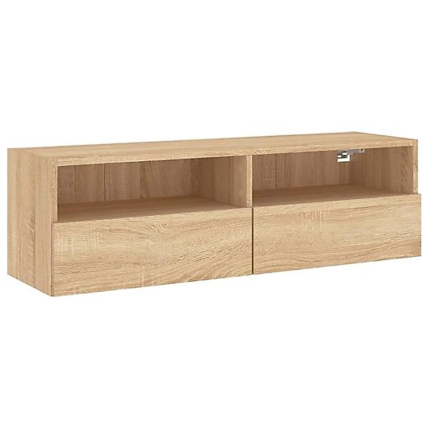 VidaXL TV-Wandschrank Sonoma-Eiche 100x30x30 cm Holzwerkstoff günstig online kaufen